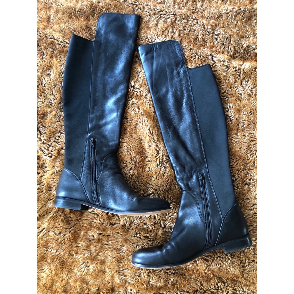 Corso Como Larissa Tall black leather riding boots